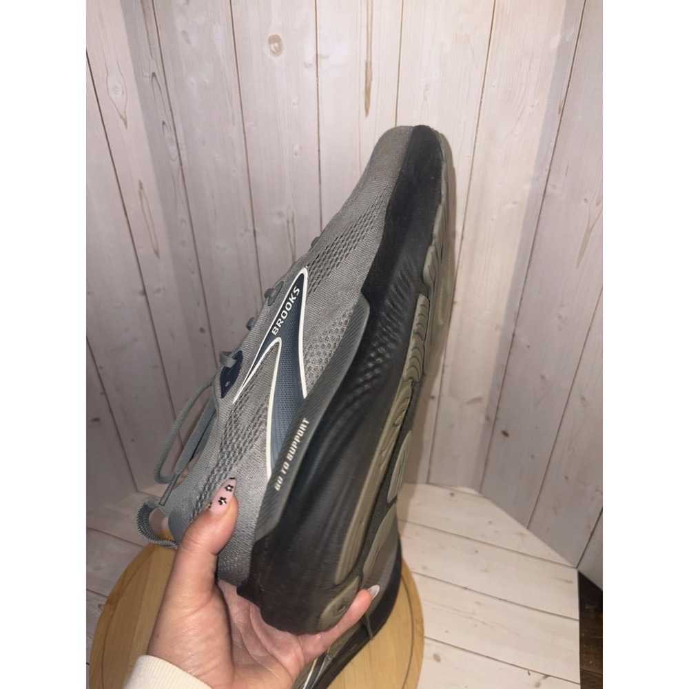 Brooks Mens GLYCERIN 22 GTS Gray Black Running Sneakers US 11.5 - Picture 8 of 10